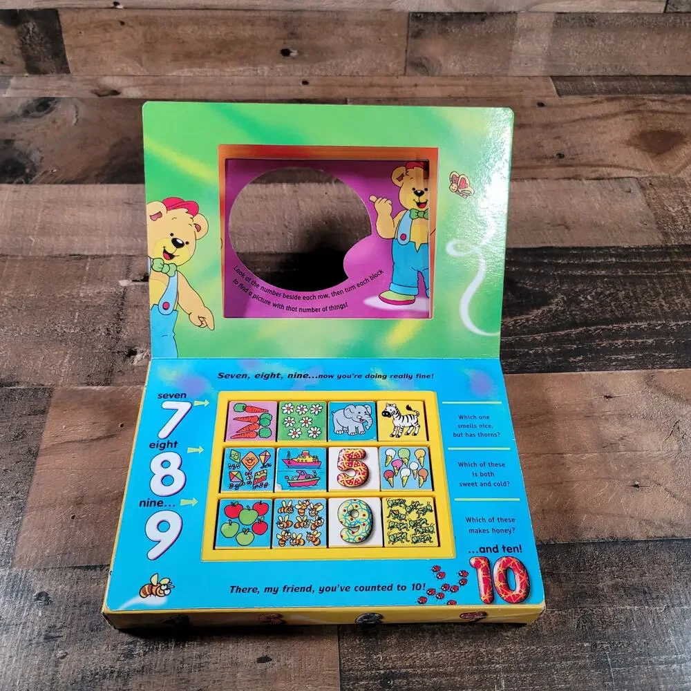 Vintage Turn And Learn Blocks I Can Count To 10